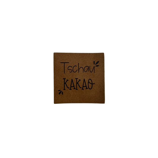 Kunstlederlabel "Tschau Kakao"