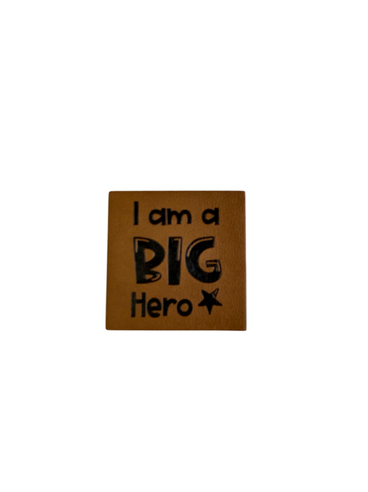 Kunstlederlabel I am a big Hero