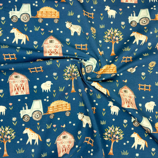 Jersey Bauernhof | Blau