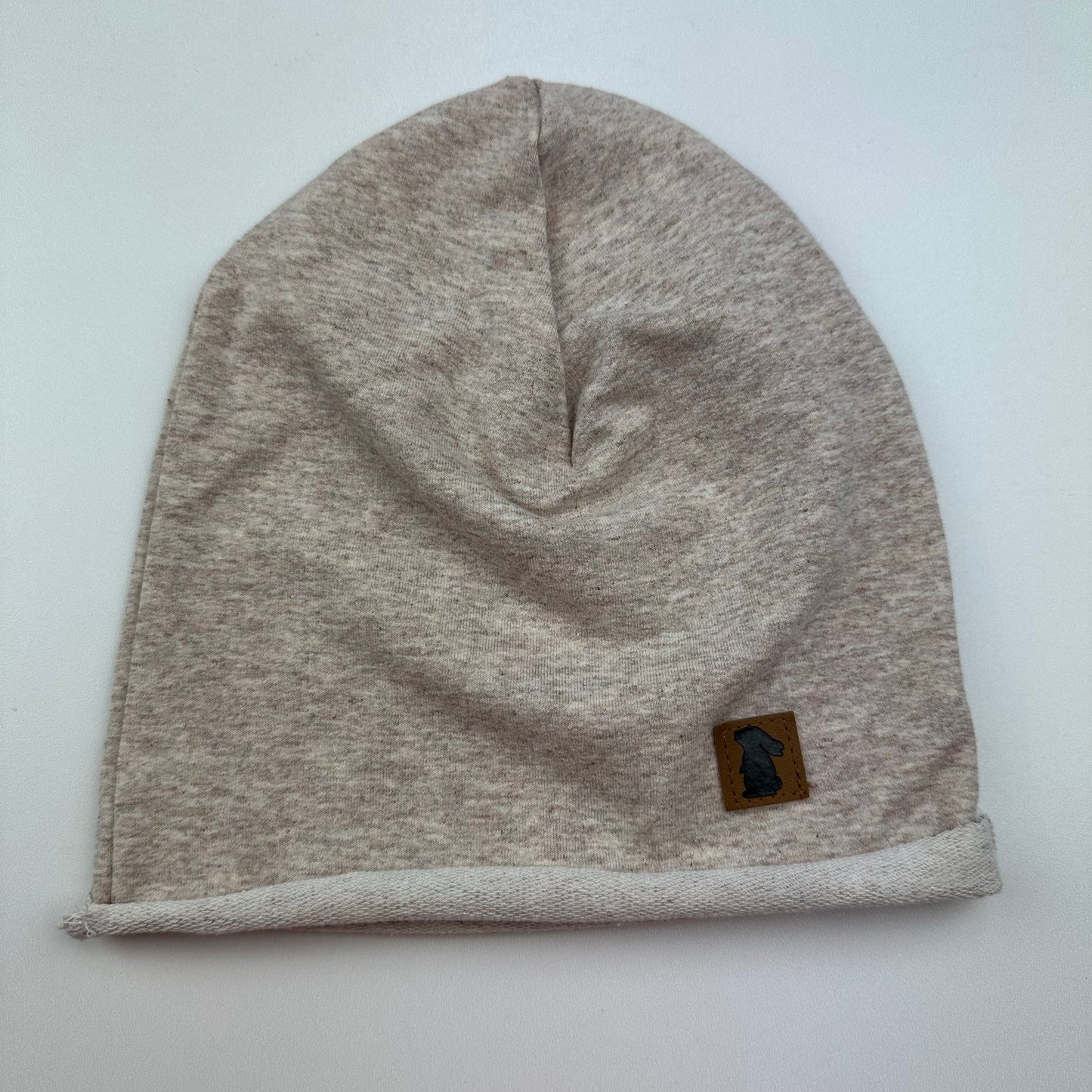 Beanie "Beige meliert" KU 42-45cm (einlagig)