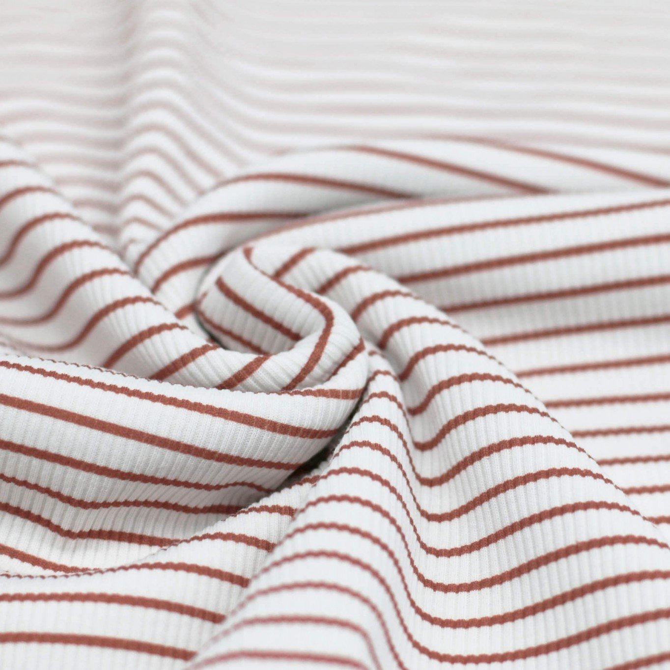 Ribjersey Stripes Lehmrosa
