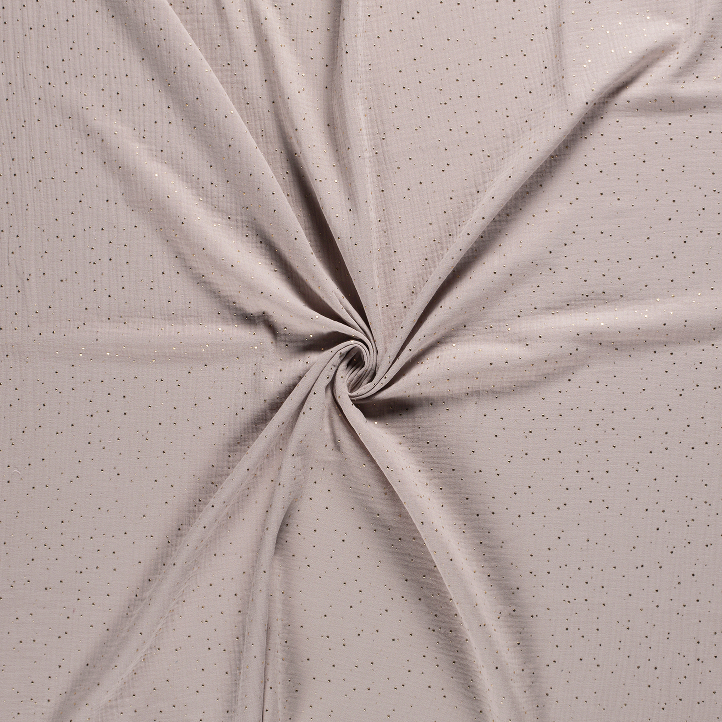 Musselin Goldpunke Beige