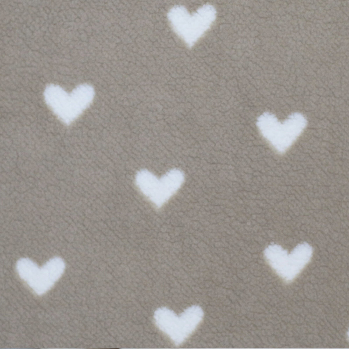 Teddyfleece | Herzen Beige
