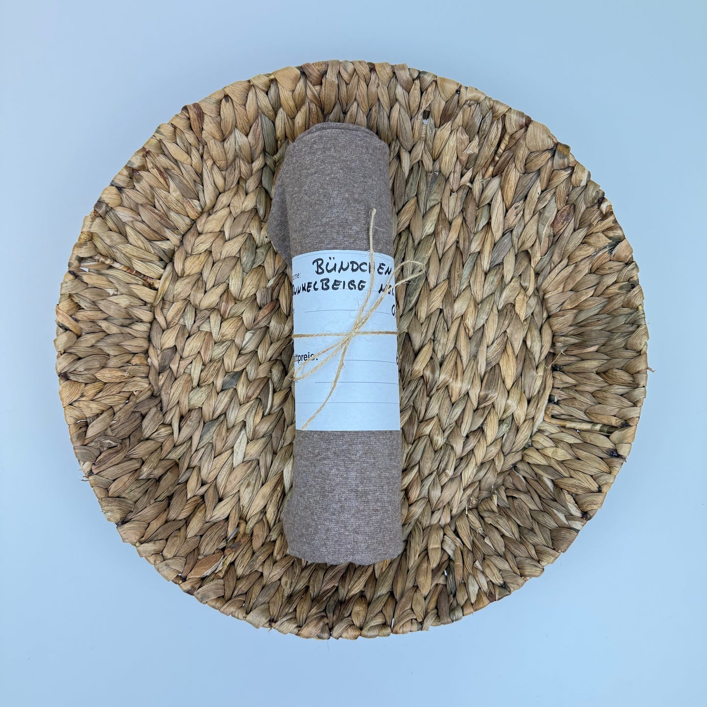 0,7m Bündchen Dunkelbeige mel. | Rest