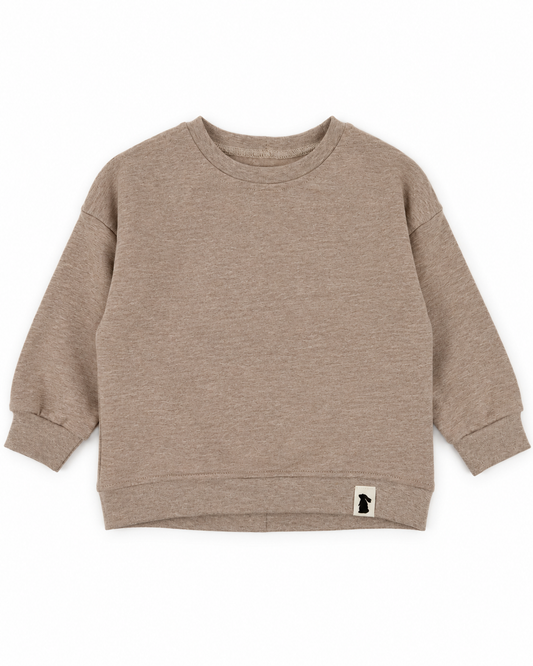 Oversized-Sweater Beige | Fix&Fertig