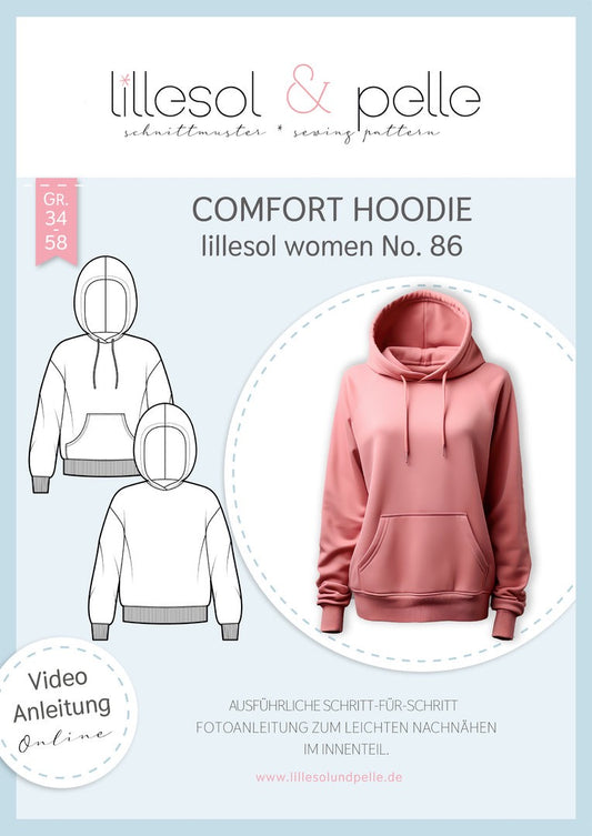 Lillesol & Pelle Comfort Hoodie Damen (Papierschnitt)