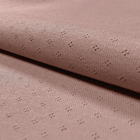 Jersey Lochstick Pointoille "Altrosa"