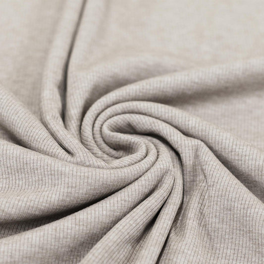 Ribjersey "Hellbeige meliert"