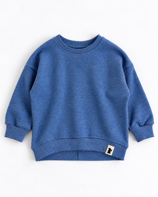 Oversized-Sweater Graublau | Fix&Fertig