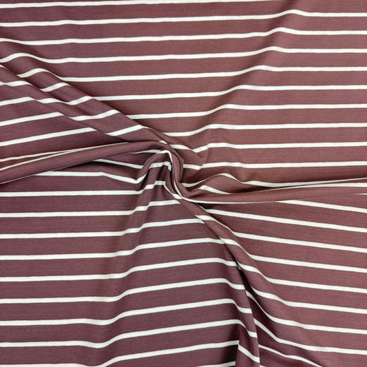 Jersey Streifen | Taupe dunkel