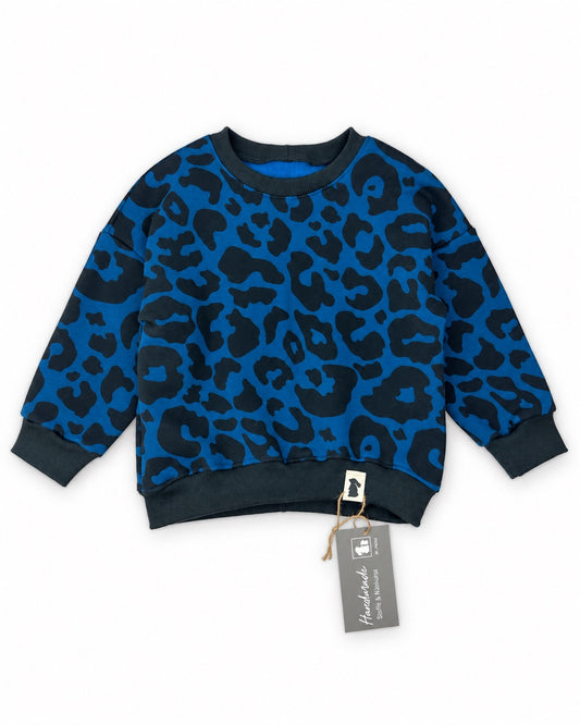 Oversized-Sweater Leo Petrol Damen & Kinder | Fix&Fertig
