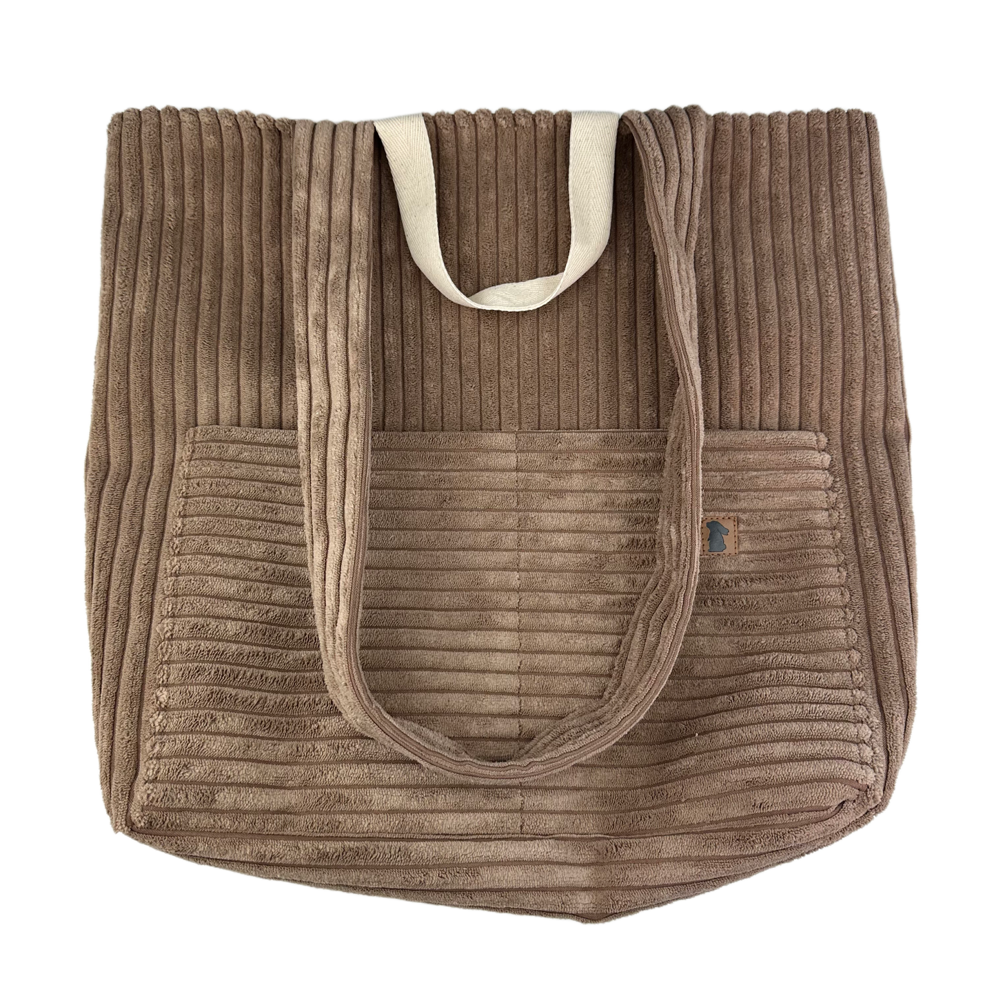 Tasche "Taupe - Blume"