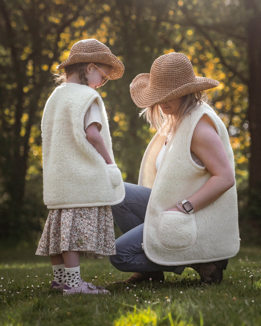 Wollweste Damen – Ecru
