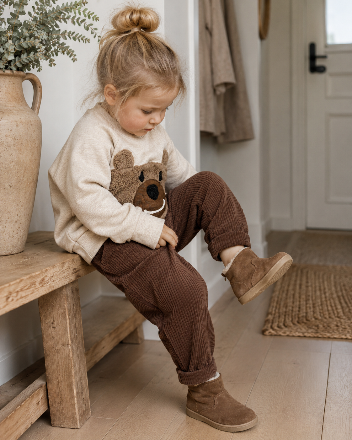 Teddy-Sweater Milo - Hellbeige