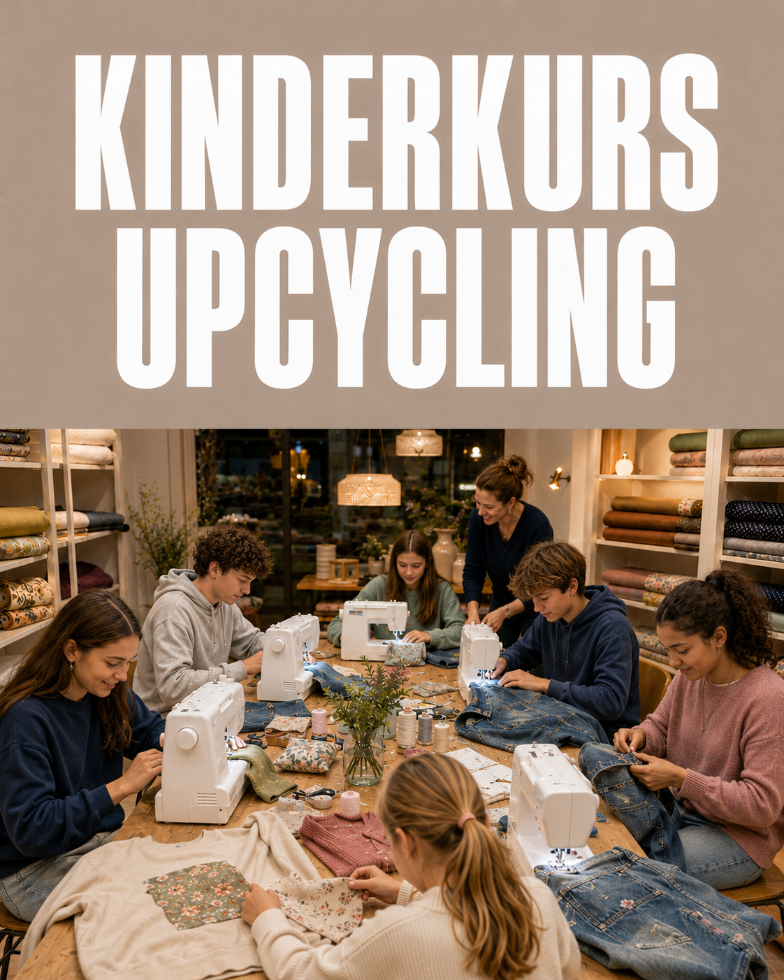 Kinder-Fortgeschrittenenkurs – Kleidung & Upcycling | Nähkurs