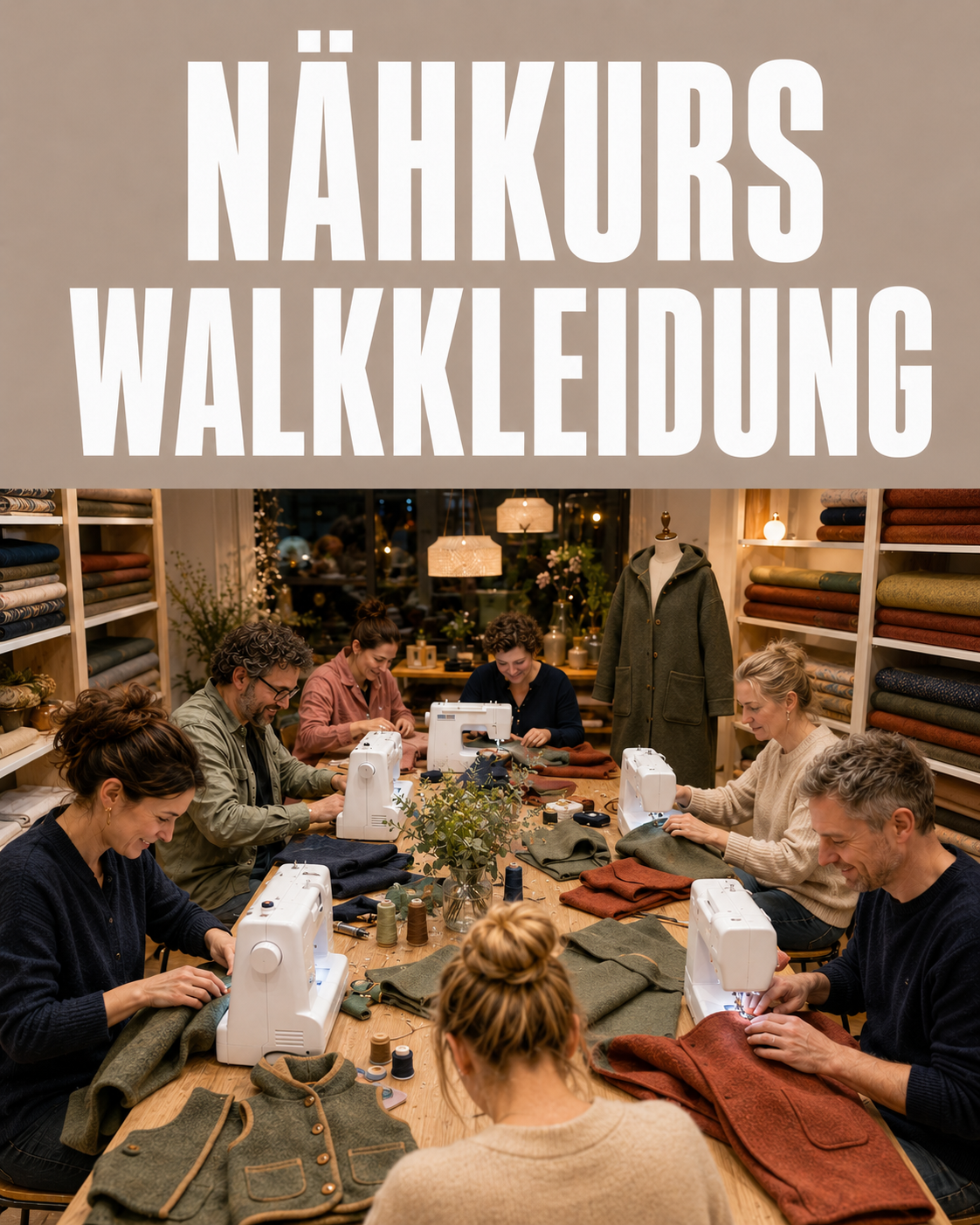 Fortgeschrittenenkurs – Walkkleidung | Nähkurs