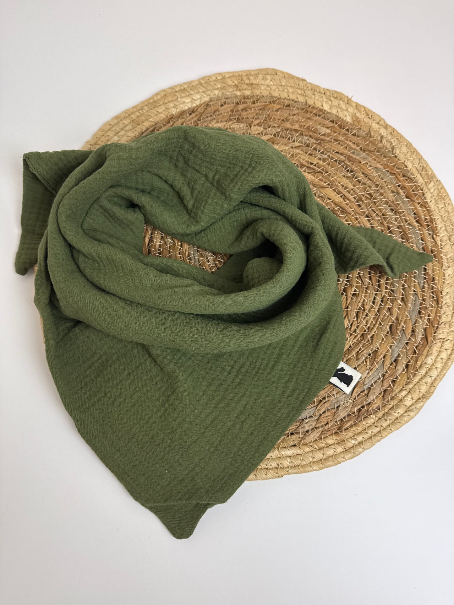 Halstuch - Musselin Khaki