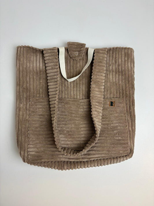 Shopper-Bag Cord Beige