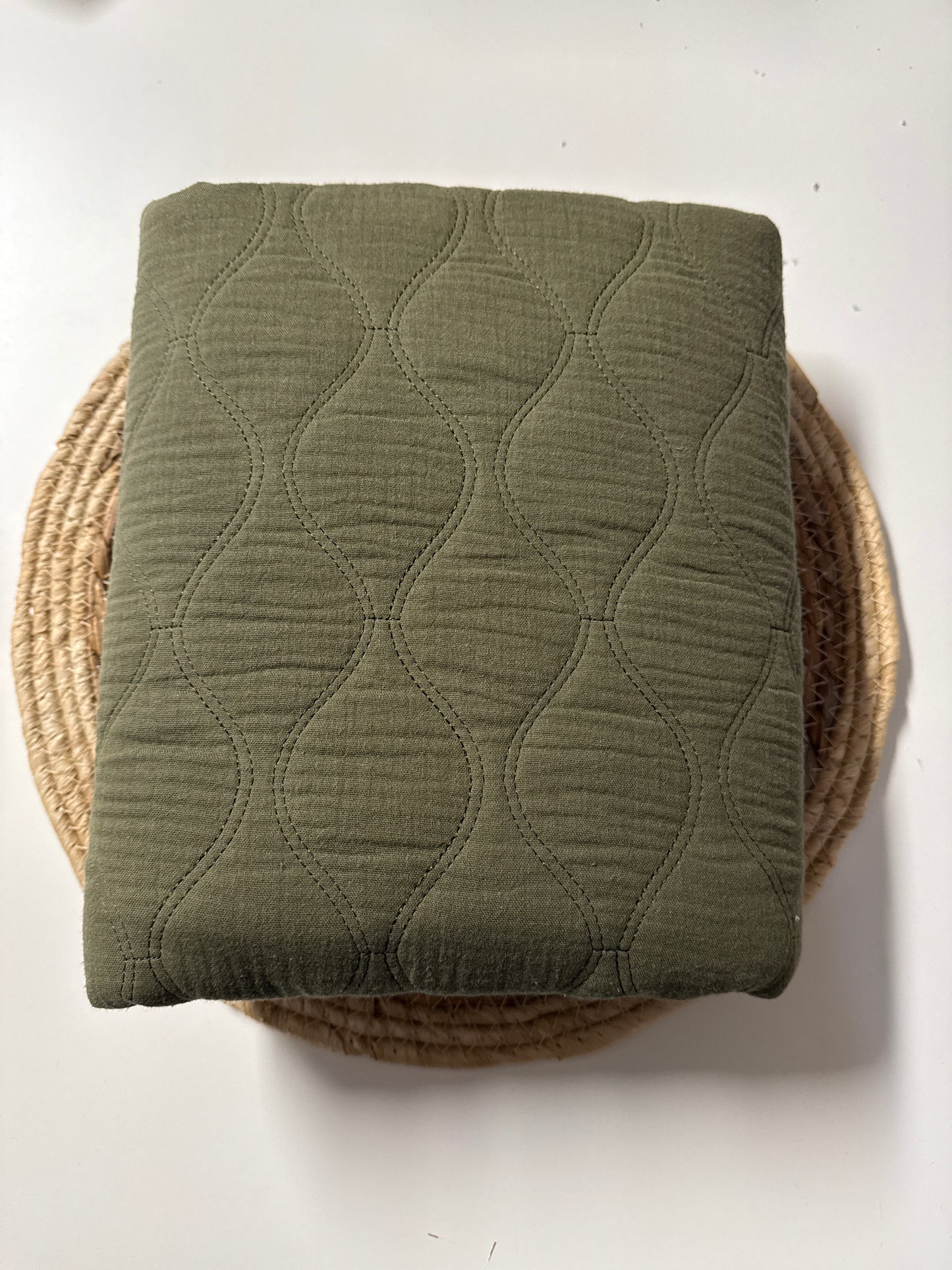 Rest Stepp-Musselin Khaki