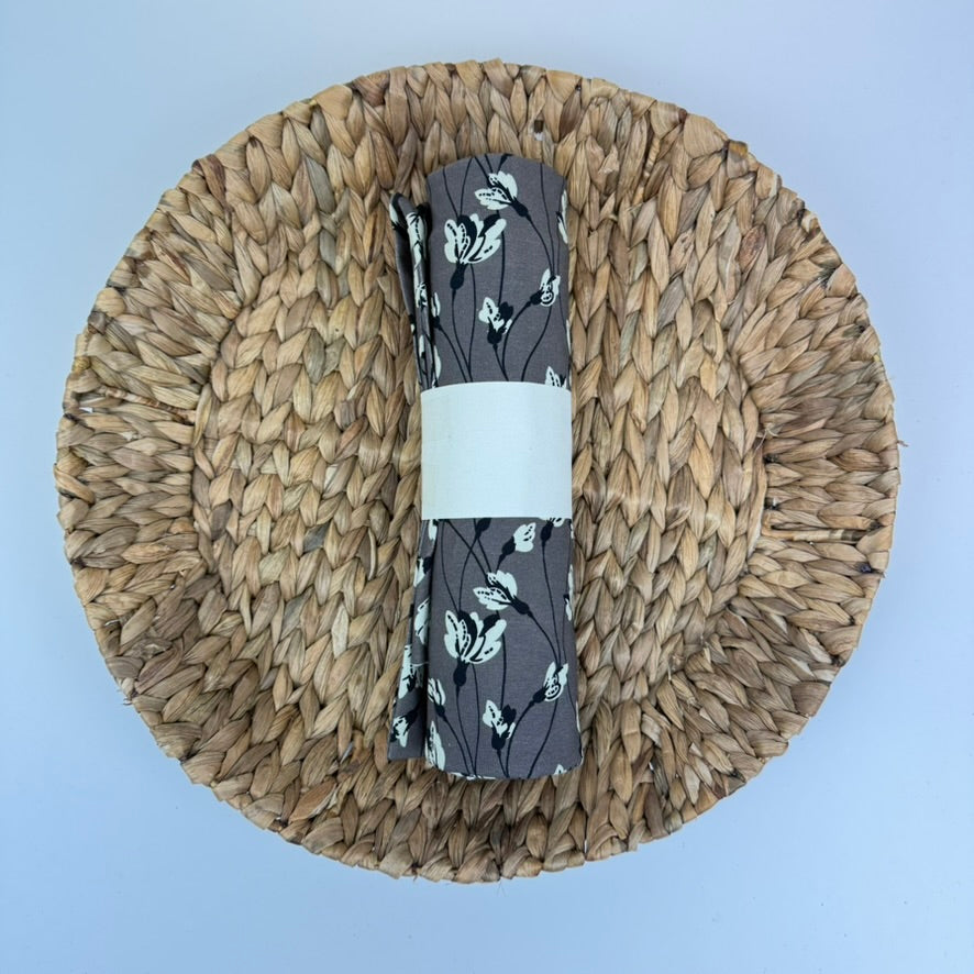 0,7m Jersey Blume Taupe | Rest