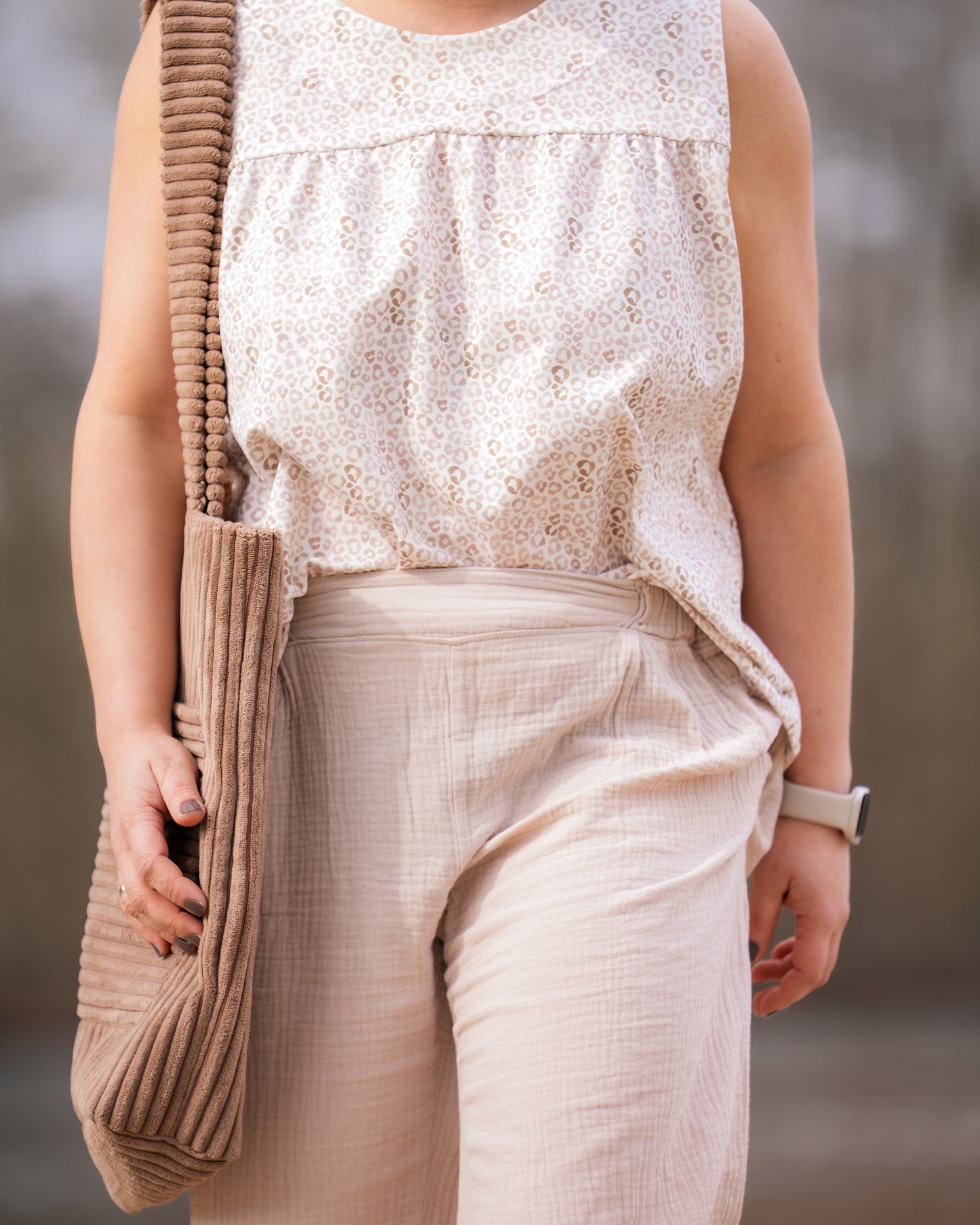 Shopper-Bag Cord Beige