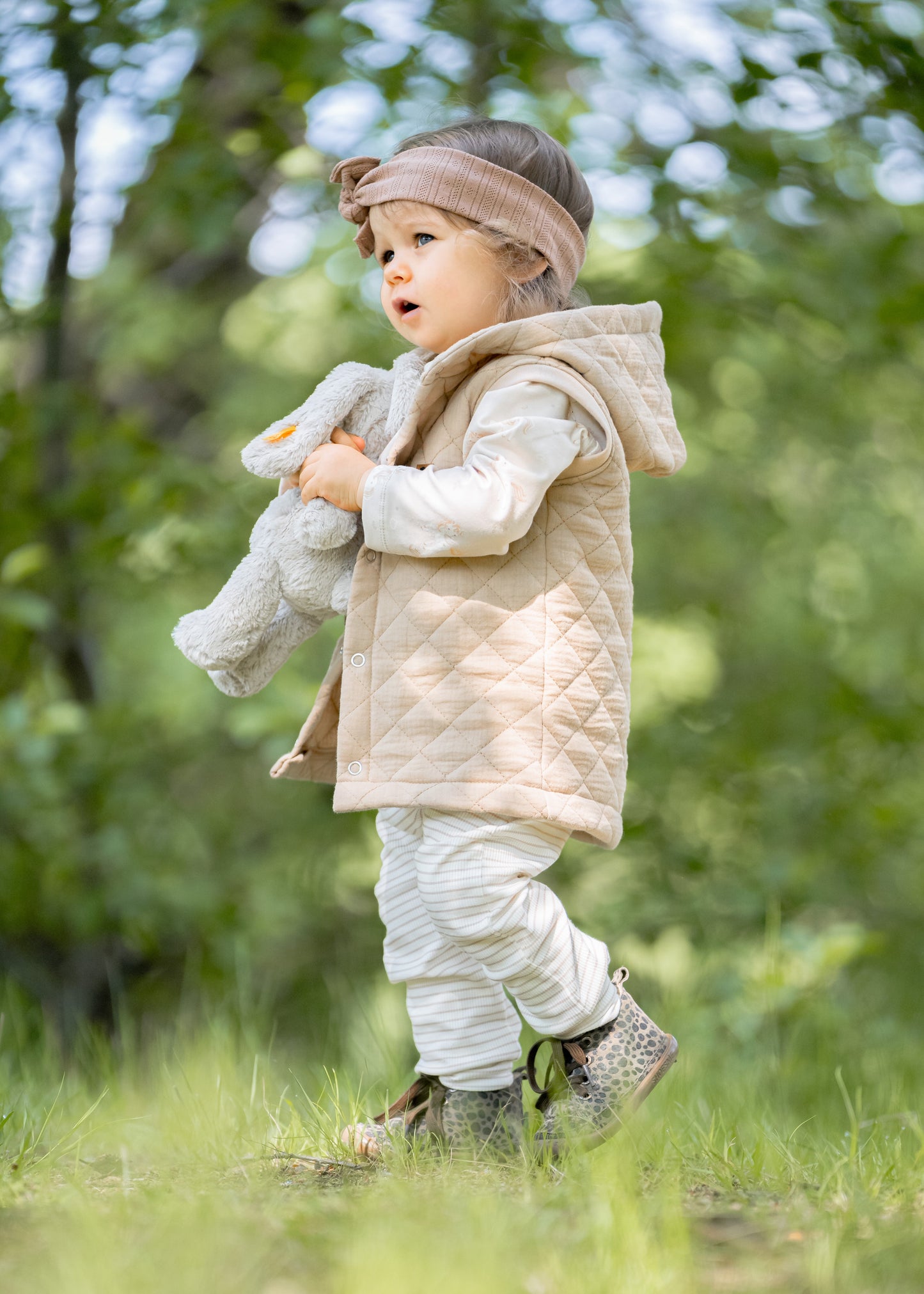 Weste - Steppmusselin Mix&Match