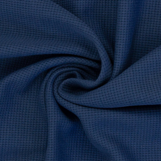 Waffelstrick Jeansblau | Swafing Clarissa