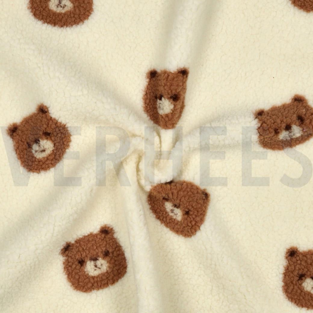 Teddyfleece Bärchen Ecru | DauerVB