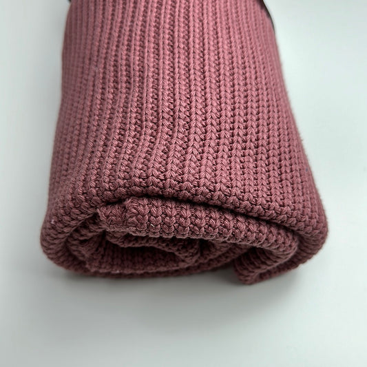 Coarse knit “old pink” (W:100cm H:145cm)