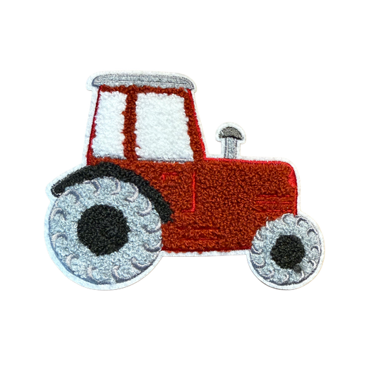 Chenille Patch "Trecker Rot" (Groß)