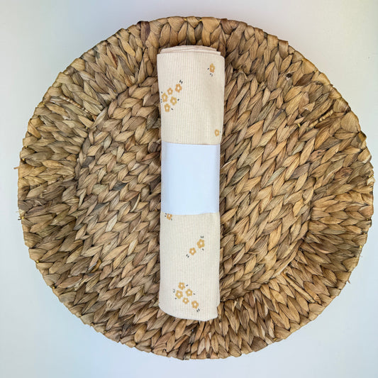 0,5m Ribjersey Naturals Blume (Rest)