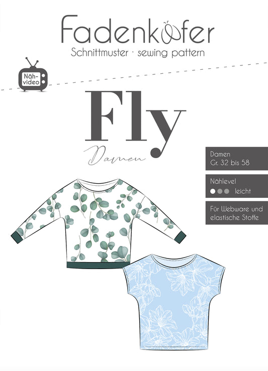 Fadenkäfer "Fly - Damen" (Papierschnittmuster)