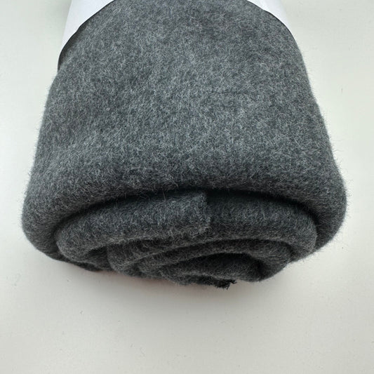 Baumwollfleece „Dunkelgrau meliert“ (B:80cm H:90cm)