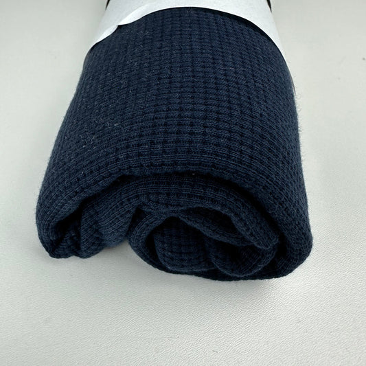 Waffle knit "Dark Blue" (W:130cm H:40cm)