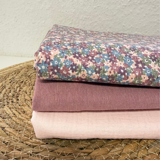 Stoffpaket "Blume Altrosa"