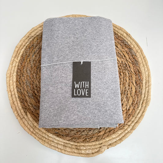 Starter-Paket "Waffelstrick Hellgrau meliert"