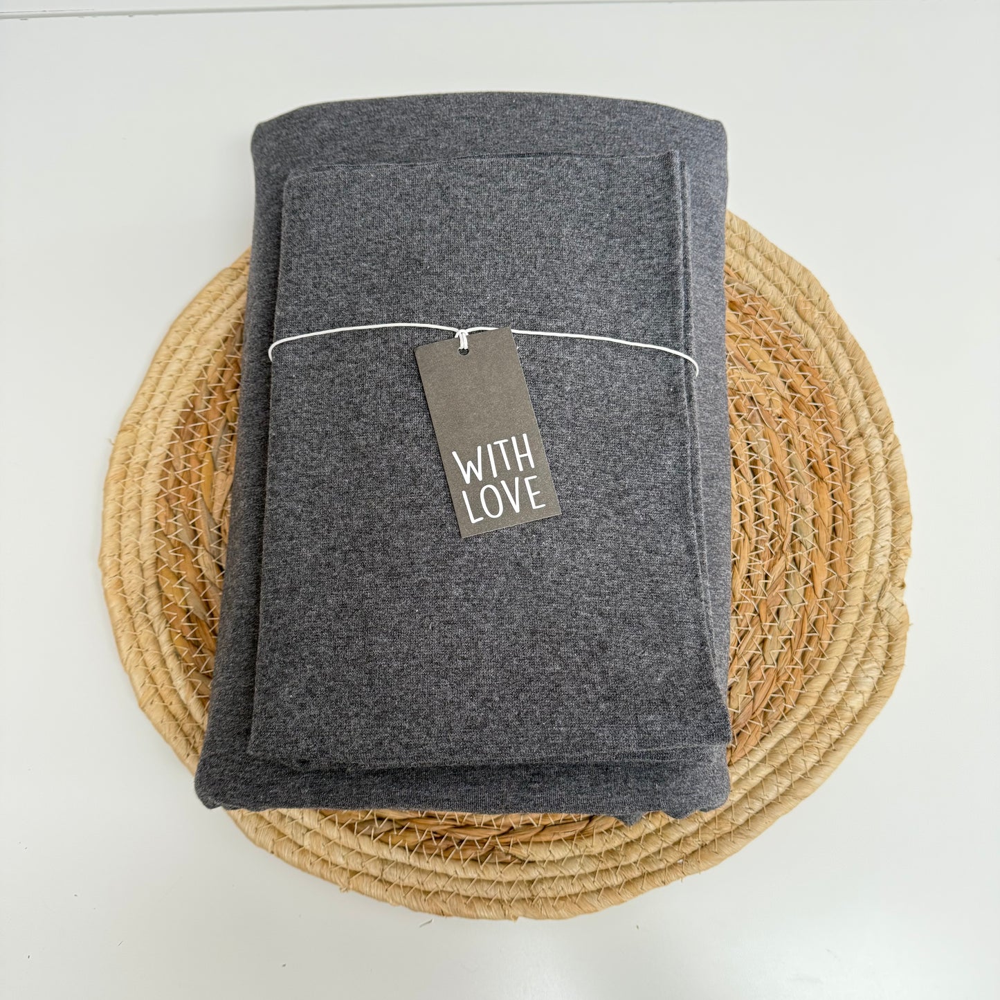 Starter-Paket große Projekte "French Terry Dunkelgrau meliert"