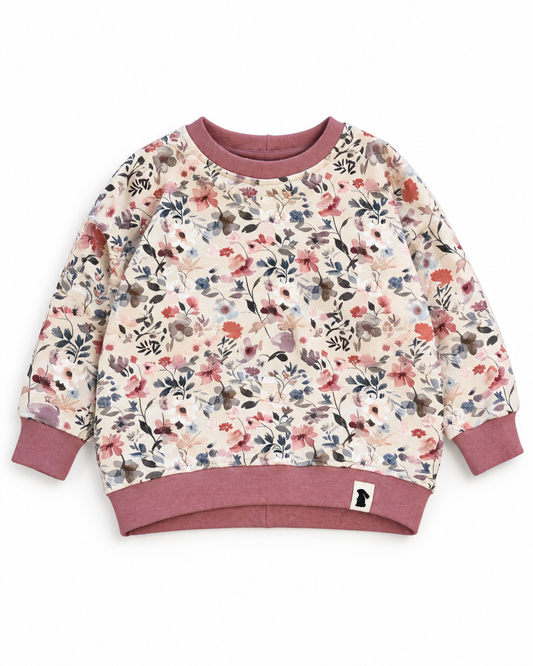 Oversized-Sweater Pastellblume | Fix&Fertig