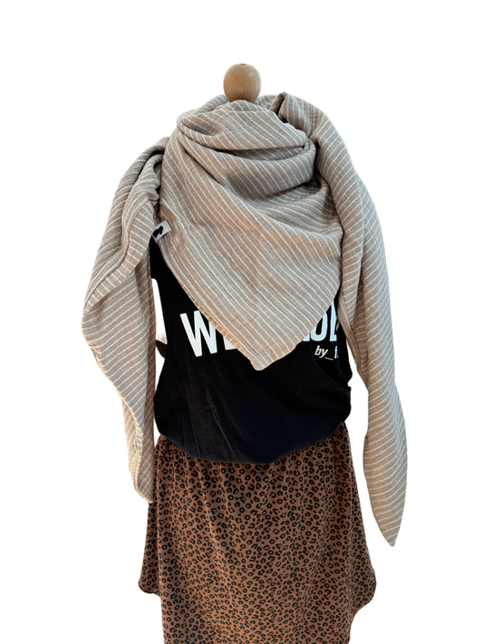 XXL Tuch Stripes Beige