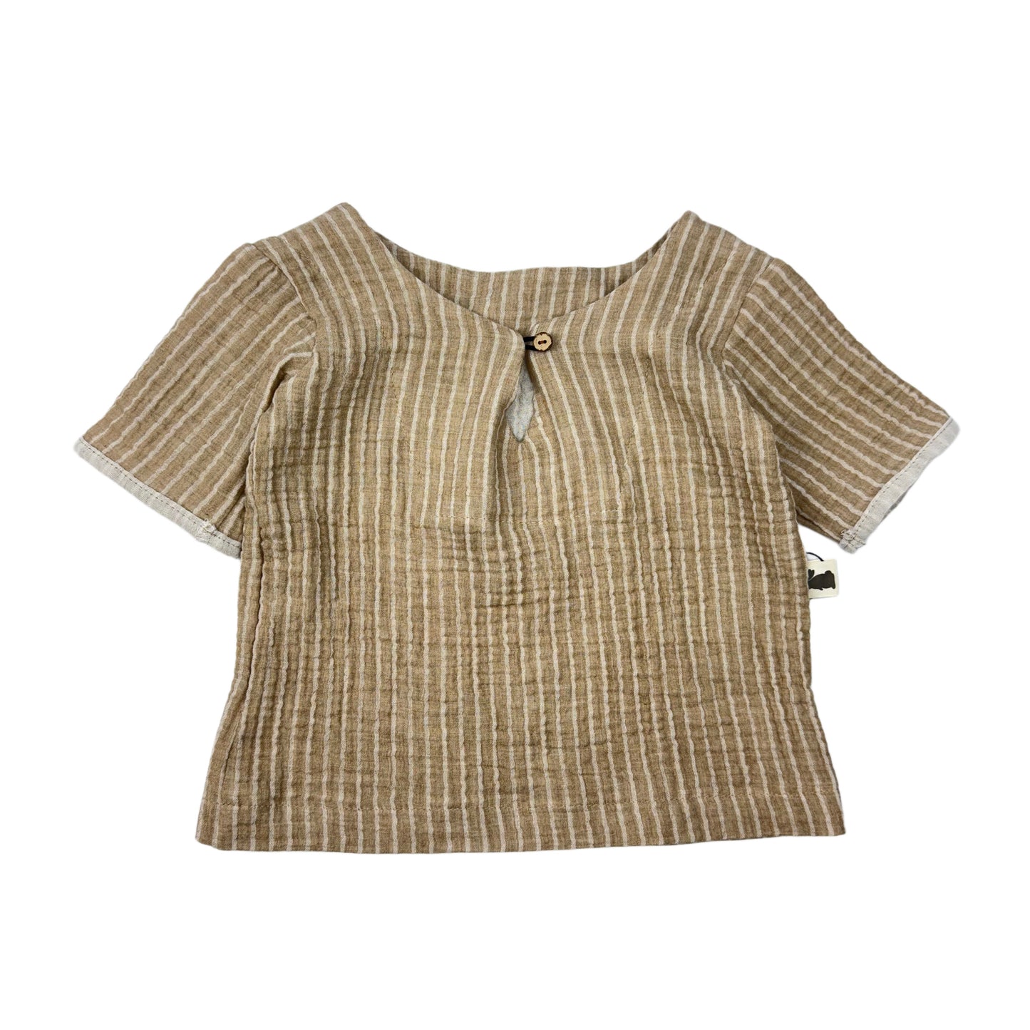 Sommershirt "Musselin Stripes Beige" LAST PEACE