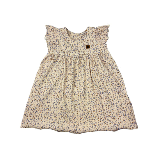 Sommerkleid "Ribjersey Blume Blau" (Fix&Fertig)