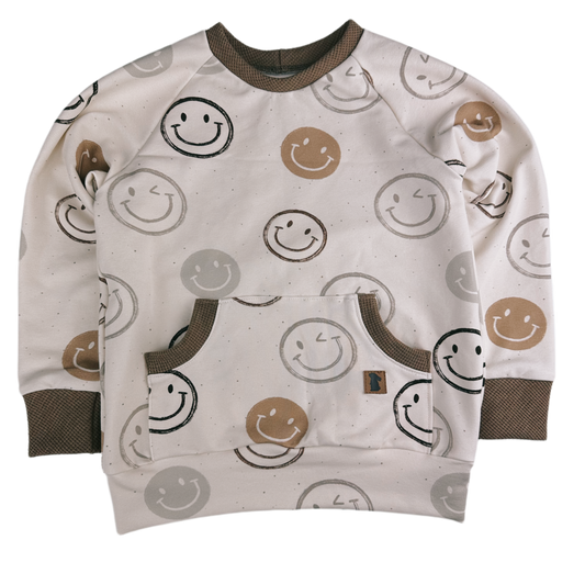 Raglan-Sweater "Bio-FrenchTerry Smiley" Gr. 104