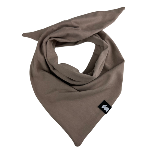 Halstuch "Baumwolljersey - Taupe" (ca. 48x48x72cm)