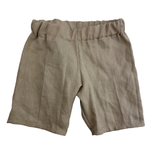 Sommerhose (kurz)  "Leinen Beige" Gr. 104