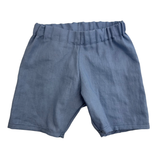 Sommerhose (kurz)  "Leinen Graublau" Gr. 104