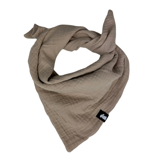 Halstuch "Musselin - Beige" (ca. 65x65x102cm)