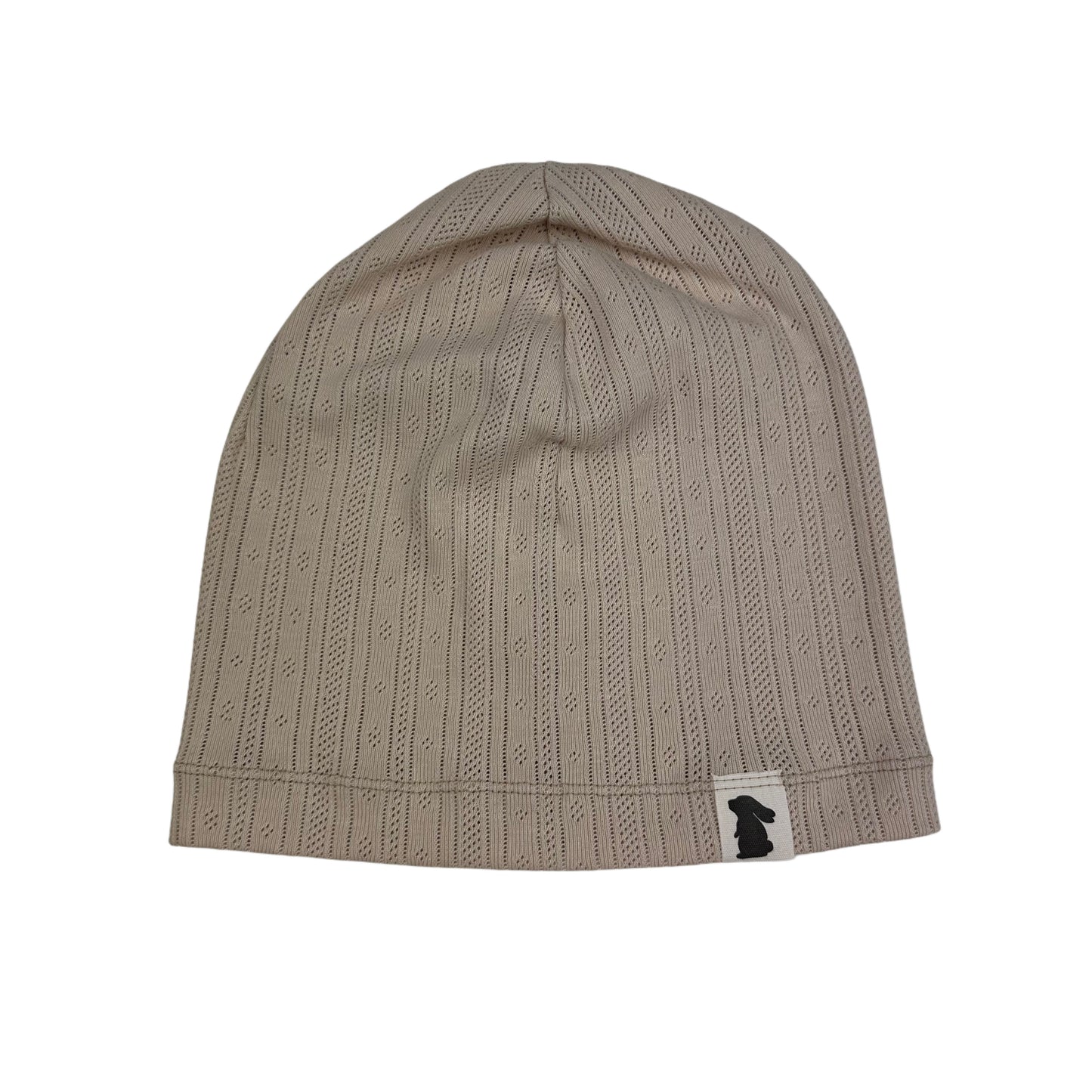 Beanie "einlagig" Pointoille Beige KU 42-45cm