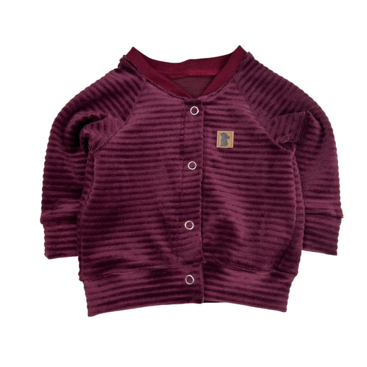 Cardigan "Samtcord Beere" Gr. 74