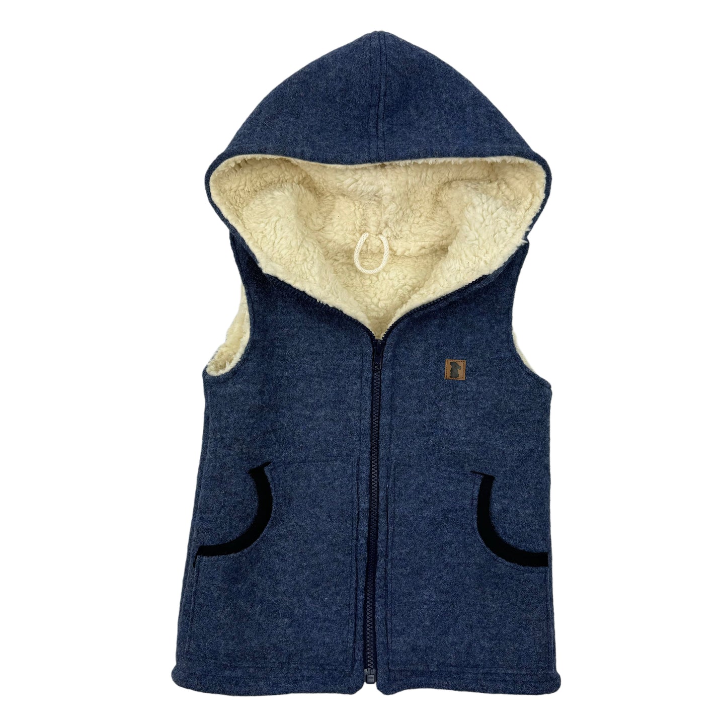 Walkweste "Graublau Teddyfleece" Gr. 110