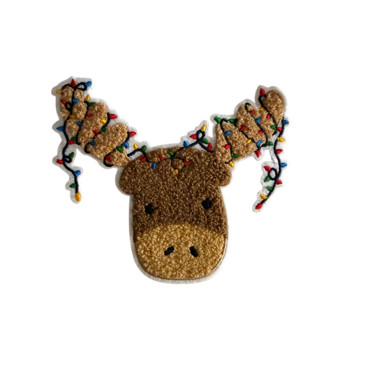 Chenille Patch "Elch" (Groß)